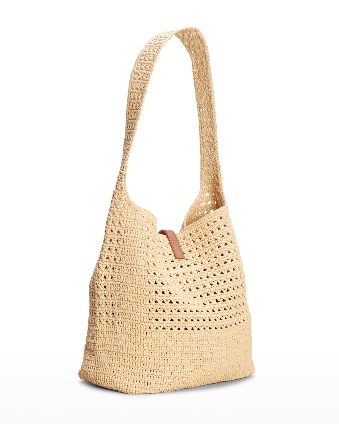 SAINT LAURENT Hobo YSL Shoulder Bag in Raffia mysite