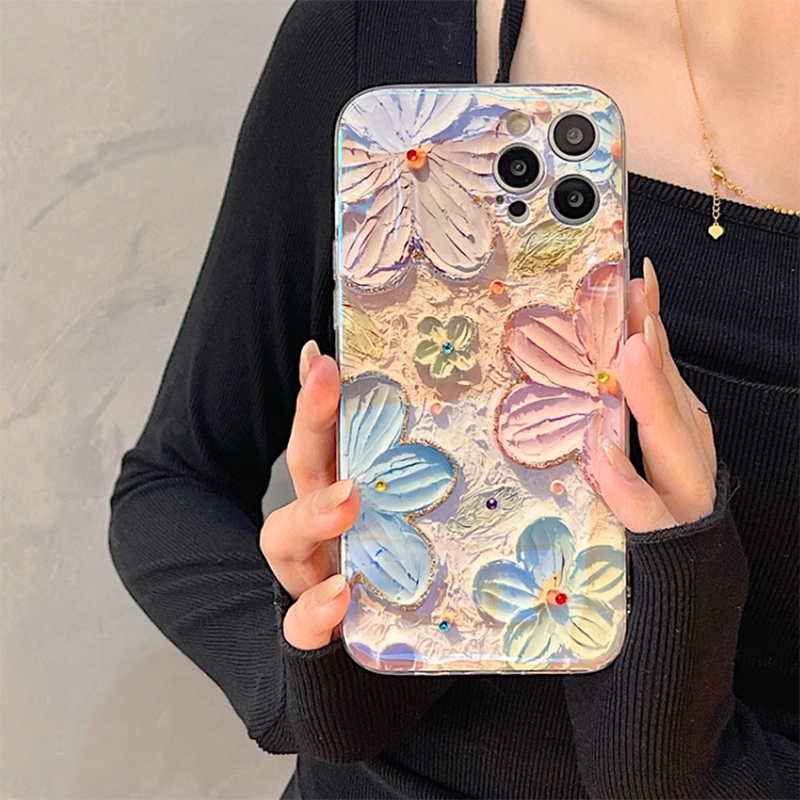 Oil Painting Flower iPhone Series Phone Case mysite