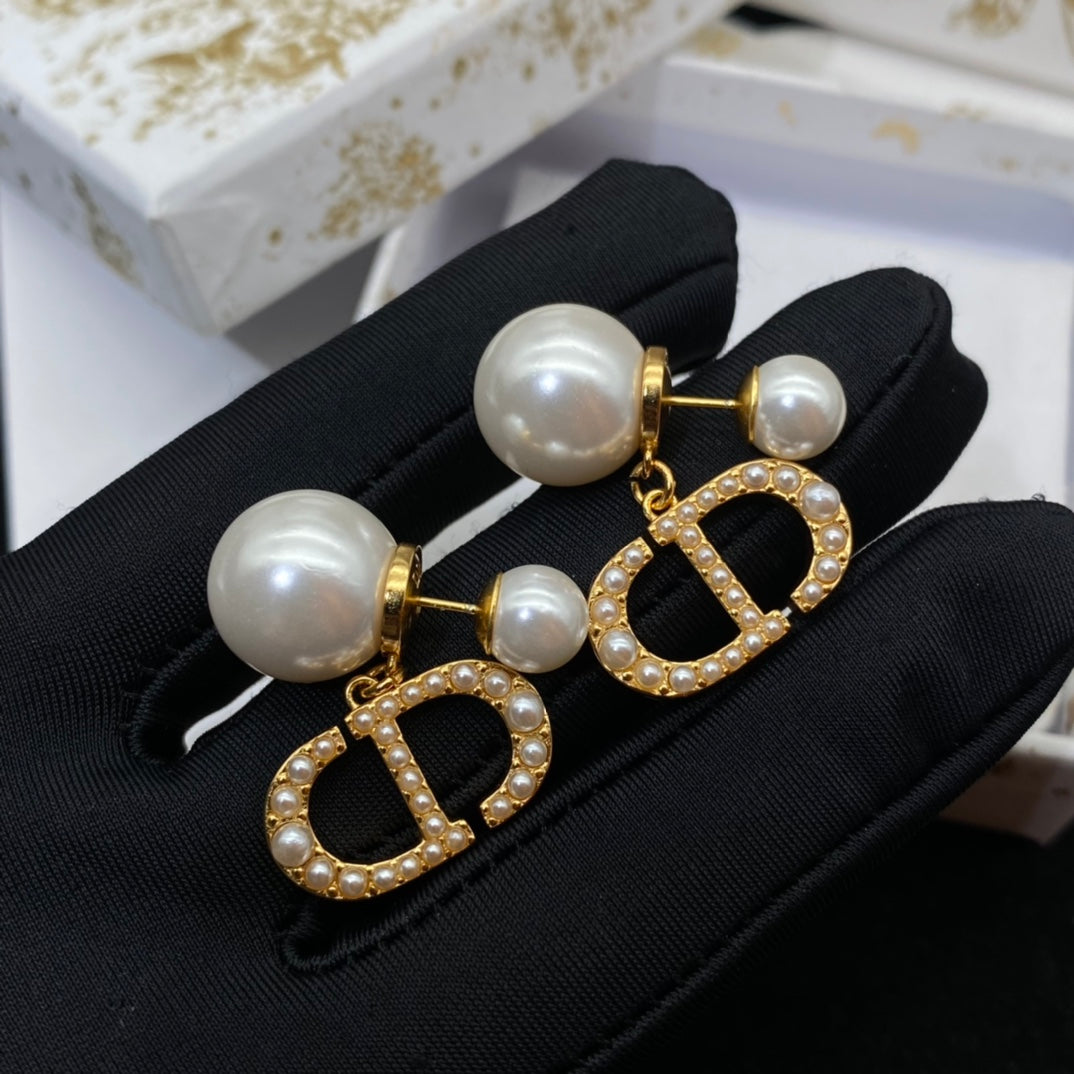 Simple Irregular Pearl Earrings mysite