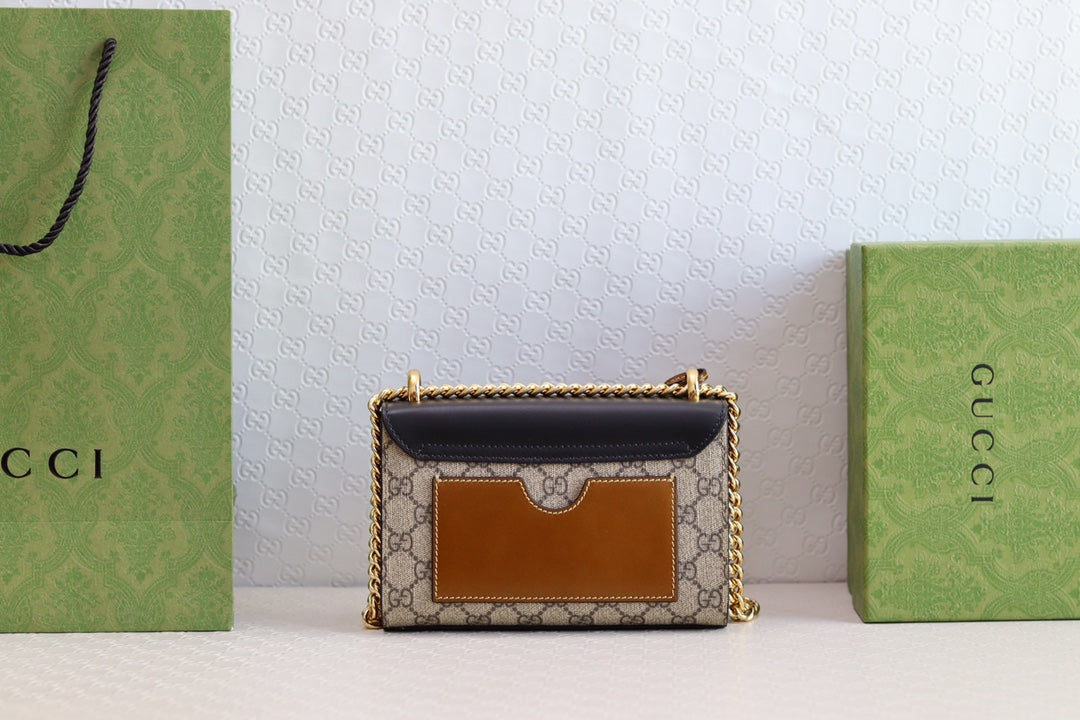 Gucci Padlock 20 Ophidia Leather Black 20 x 9 x 14cm mysite