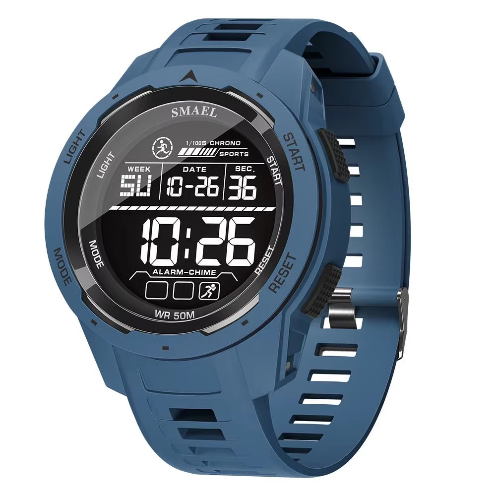 Elevate Your Style with the 8105 Digital Sports Watch - 50M Waterproof LED Stopwatch!s-1 mysite