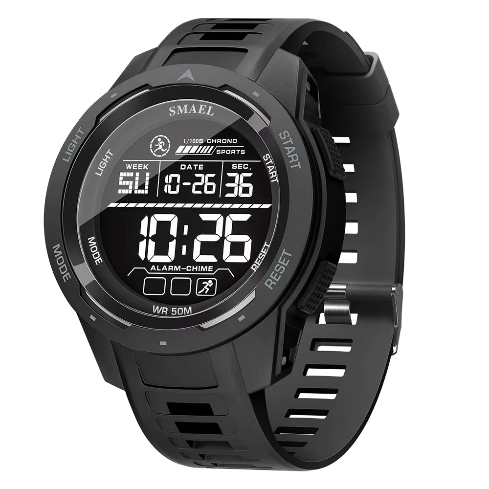 Elevate Your Style with the 8105 Digital Sports Watch - 50M Waterproof LED Stopwatch!s-1 mysite