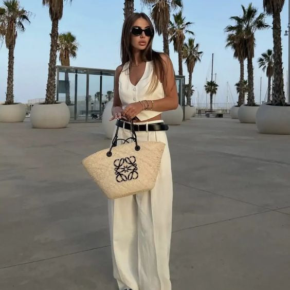 LOEWE Sunday Neeti Black Raffia Bag mysite