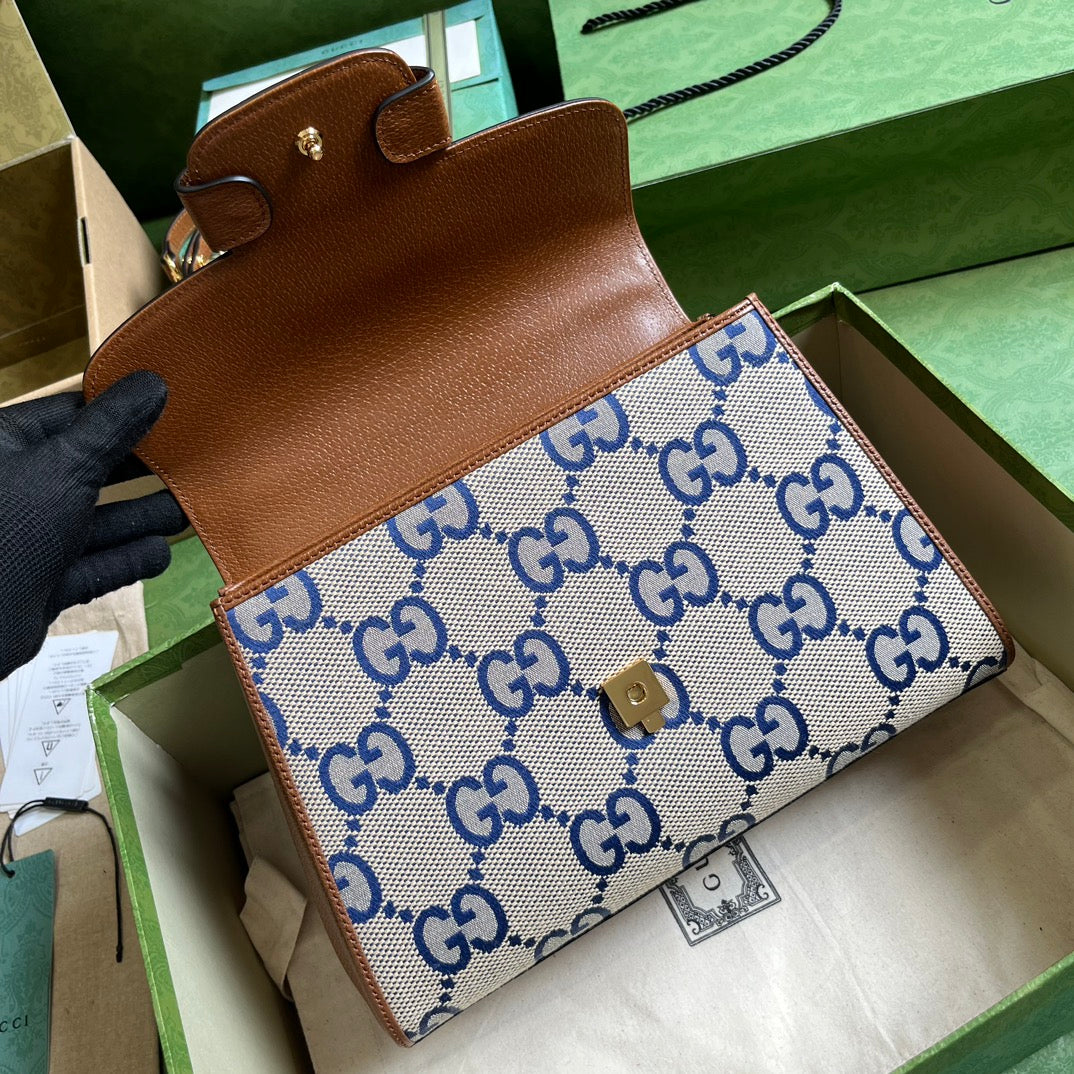 Gucci Horsebit 1955 bag ebony beige - 29x20x13cm mysite