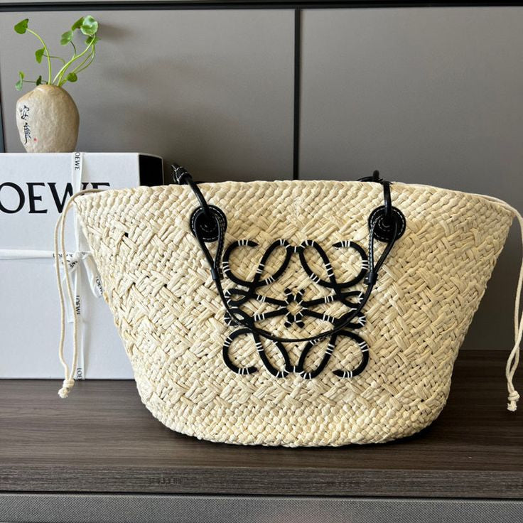 LOEWE Sunday Neeti Black Raffia Bag mysite