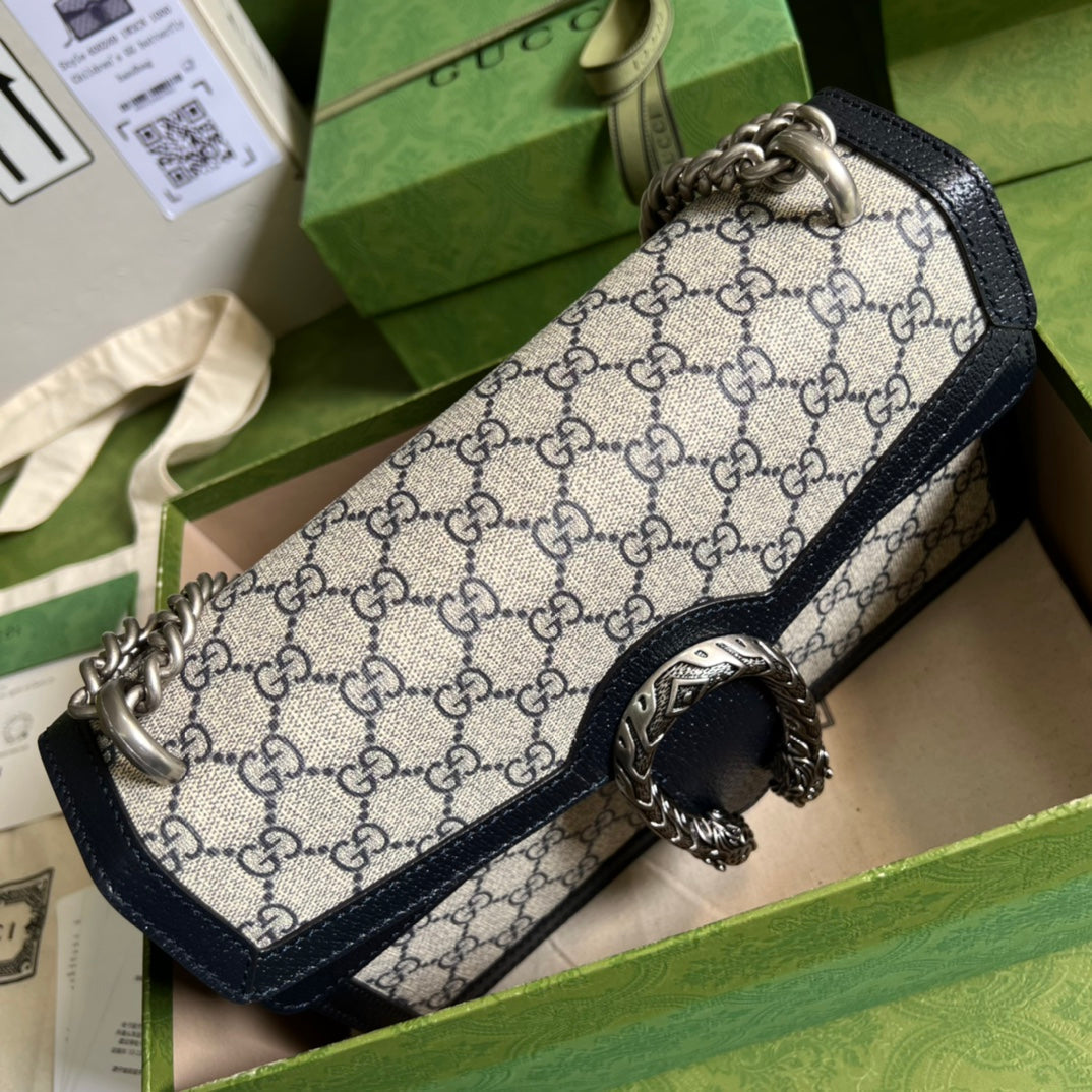 Gucci Dionysus GG Supreme Beige and Blue - 28x18x9cm mysite