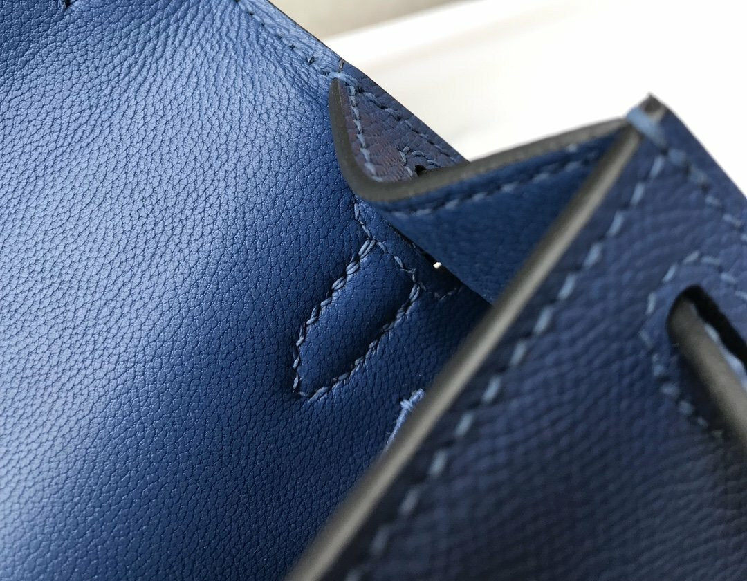 Hermes Handle Bag 19cm Blue mysite