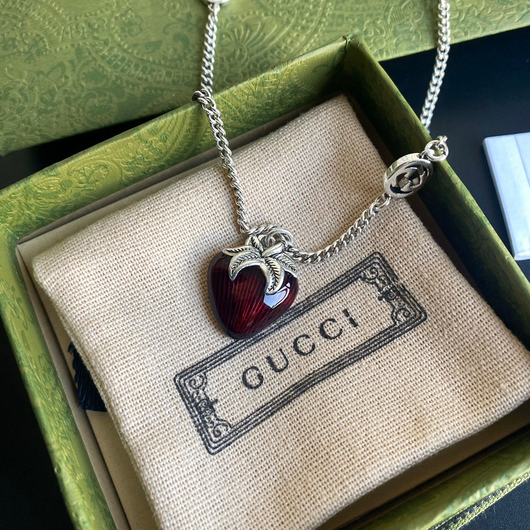 Strawberry Pendant Necklace mysite
