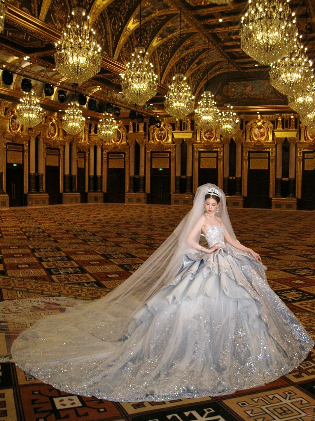 Gorgeous Shiny Beaded Sequined Sweetheart Design A-Line Wedding Dress Ball Gown Prom Dress Evening Dress TP4228s mysite