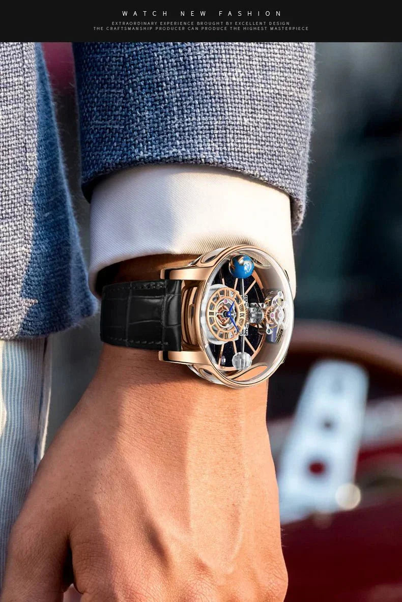 Galactic Pioneer Chronograph Tourbillon Luxury Watchs-1 mysite