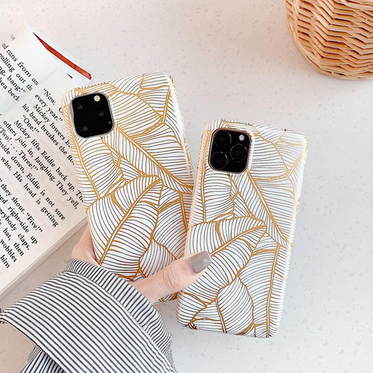 Golden Leaf iPhone Case mysite