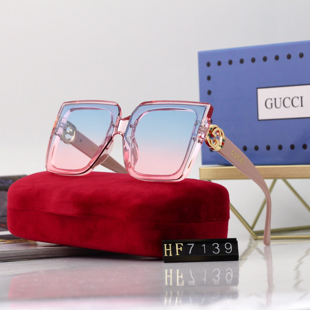 New Square Frame Environmentally Friendly PC Sunglasses 7139 mysite