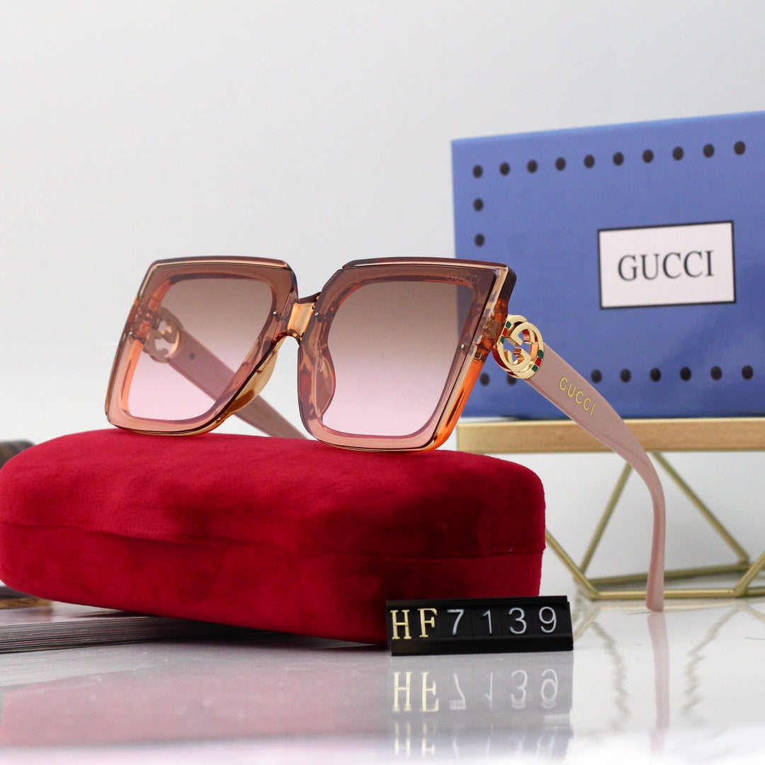 New Square Frame Environmentally Friendly PC Sunglasses 7139 mysite