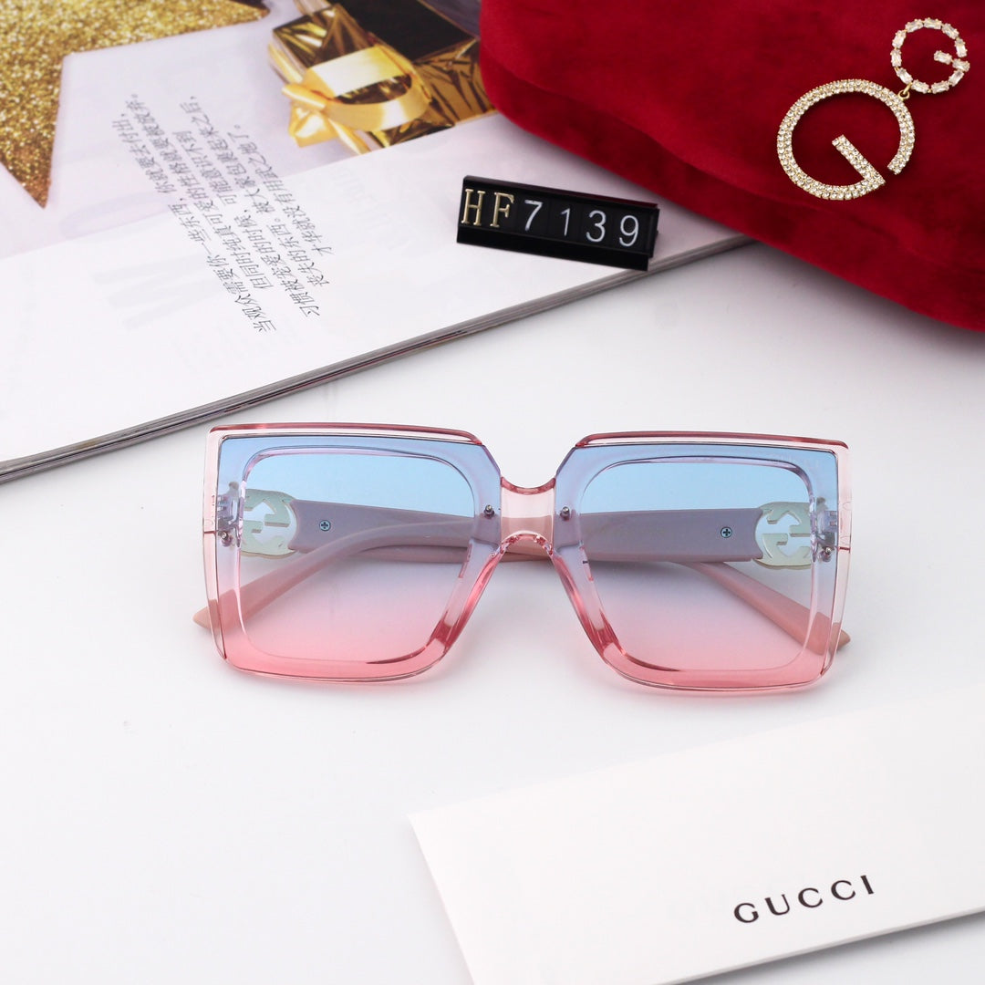 New Square Frame Environmentally Friendly PC Sunglasses 7139 mysite