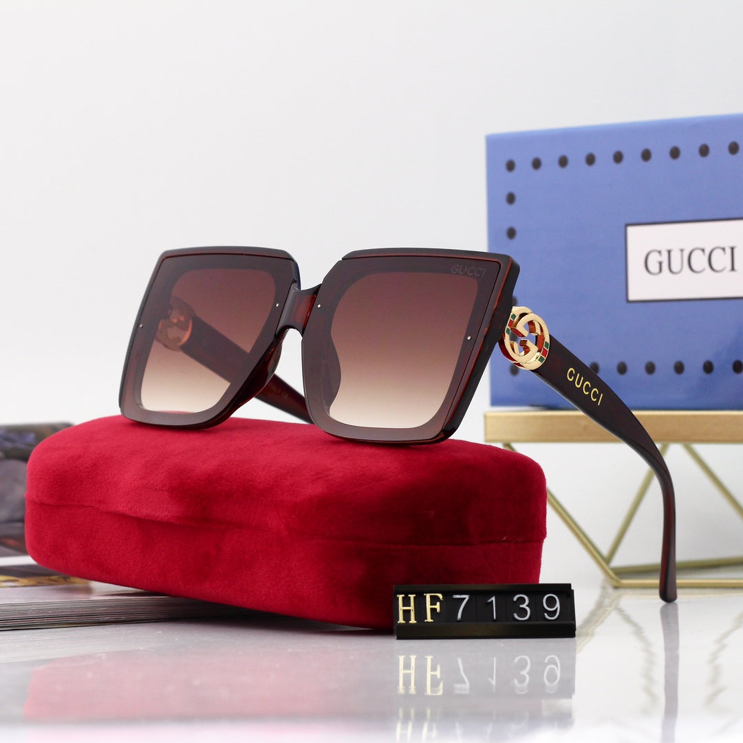 New Square Frame Environmentally Friendly PC Sunglasses 7139 mysite