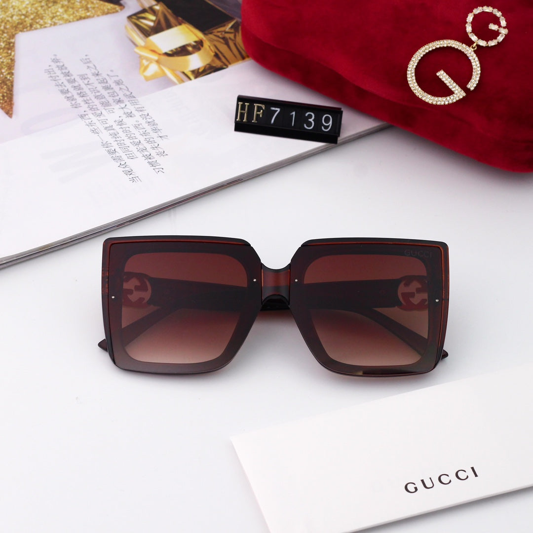 New Square Frame Environmentally Friendly PC Sunglasses 7139 mysite