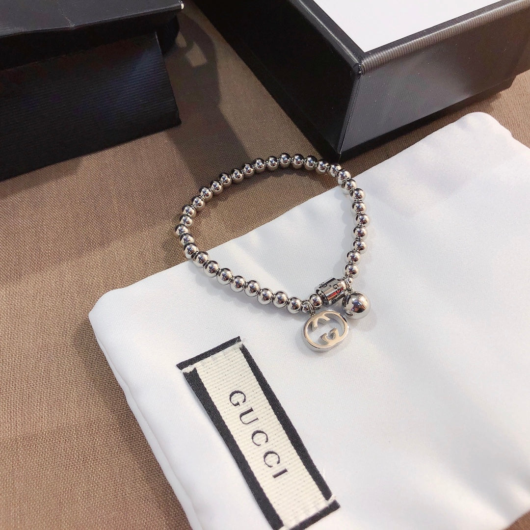 Universal titanium steel bead bracelet mysite