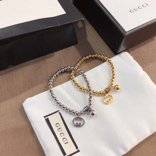 Universal titanium steel bead bracelet mysite