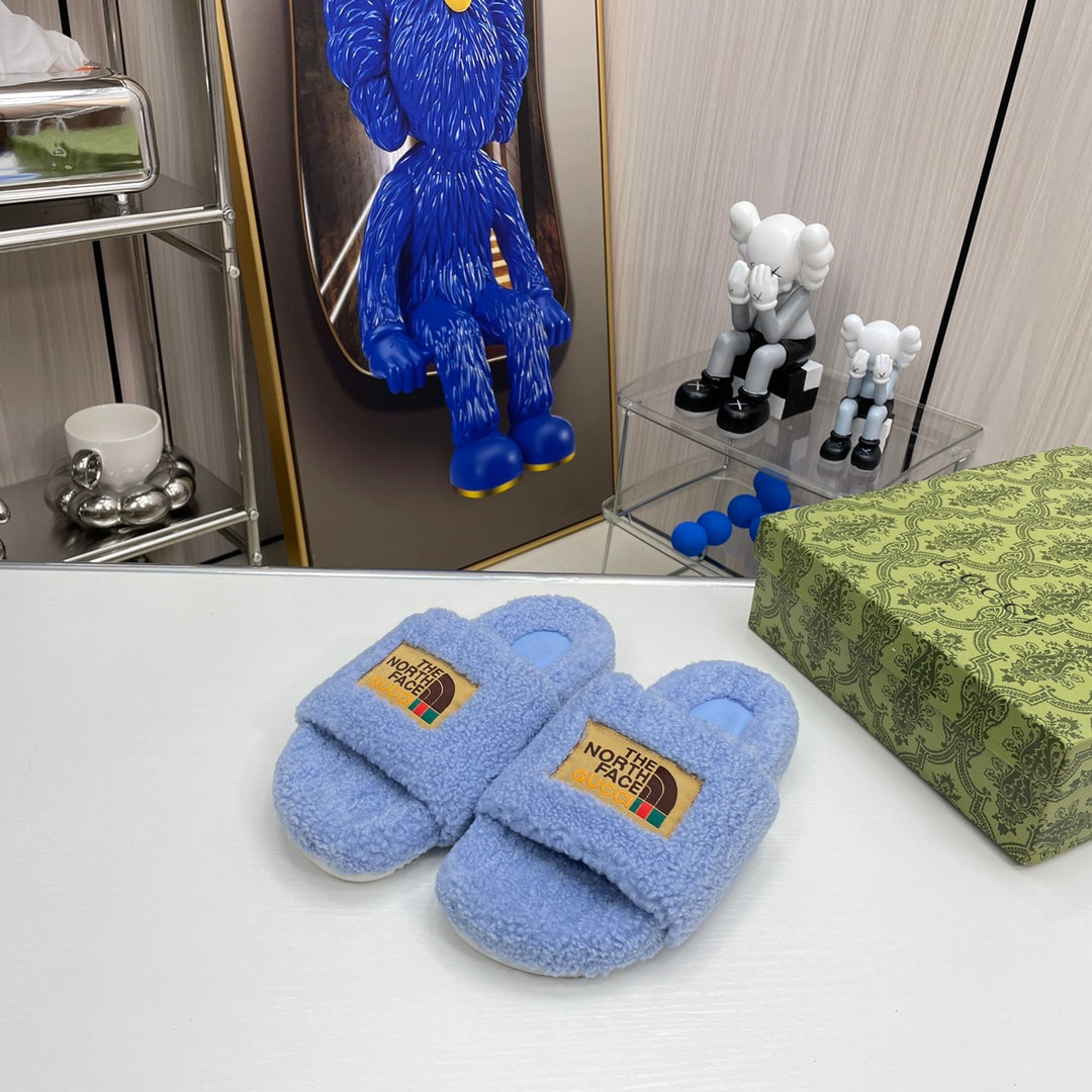 Trendy Co-Branded Wool Slippers mysite