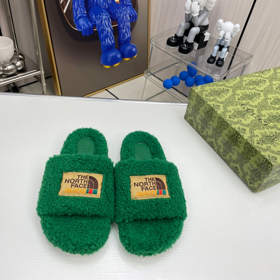 Trendy Co-Branded Wool Slippers mysite