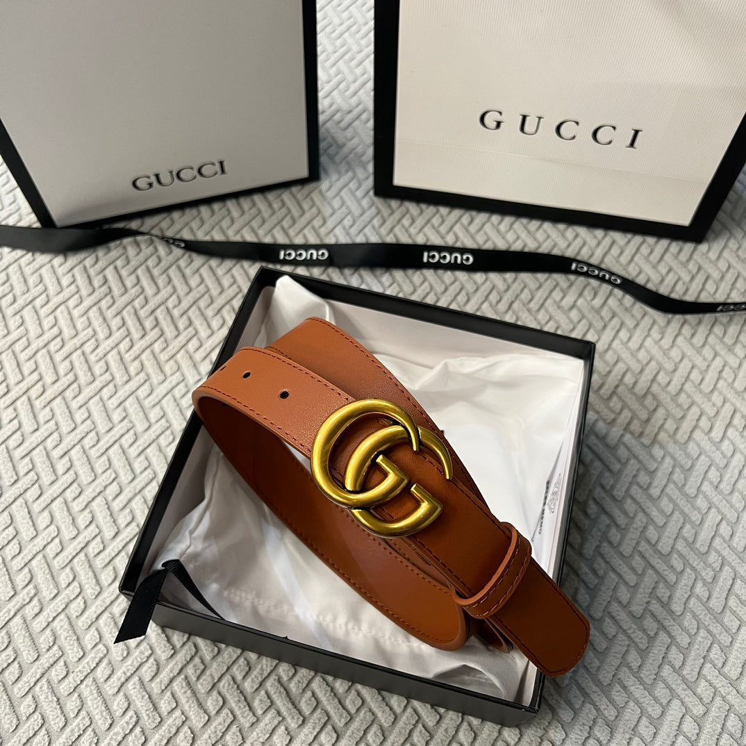 Golden Metal Logo Women Belt mysite