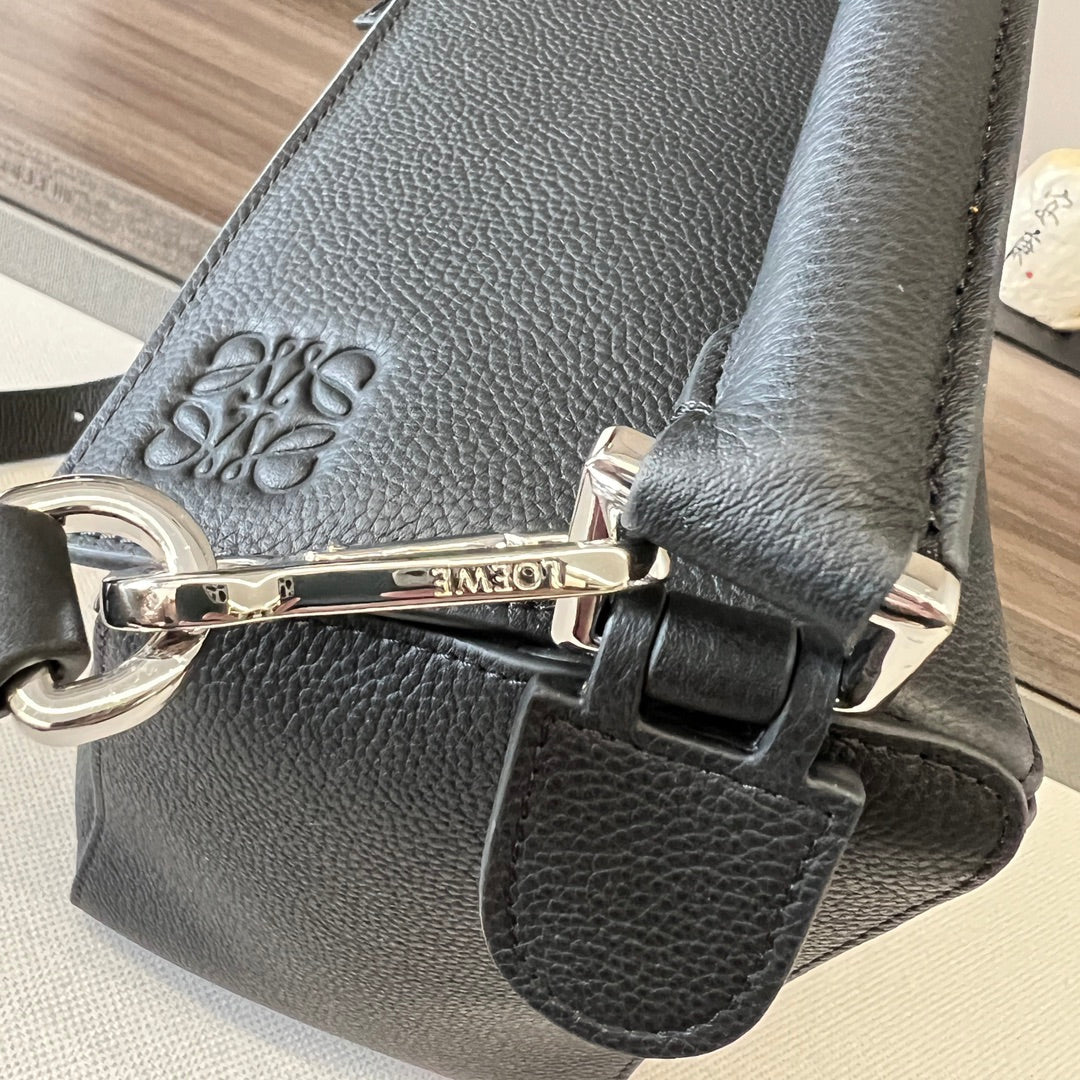 Puzzle bag 29cm in soft grained black calfskin mysite