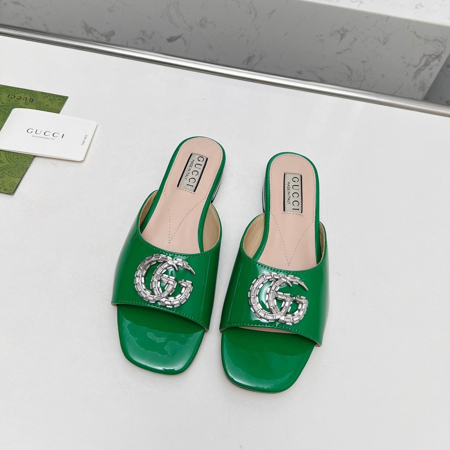 Crystal G Flat Slippers mysite