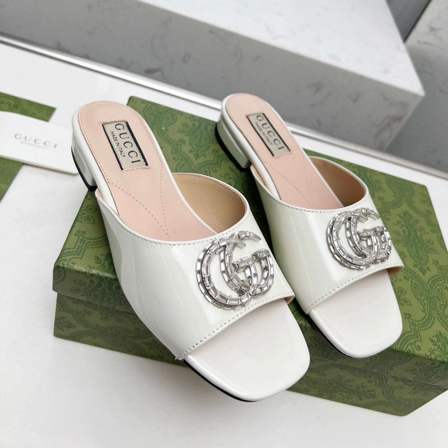 Crystal G Flat Slippers mysite