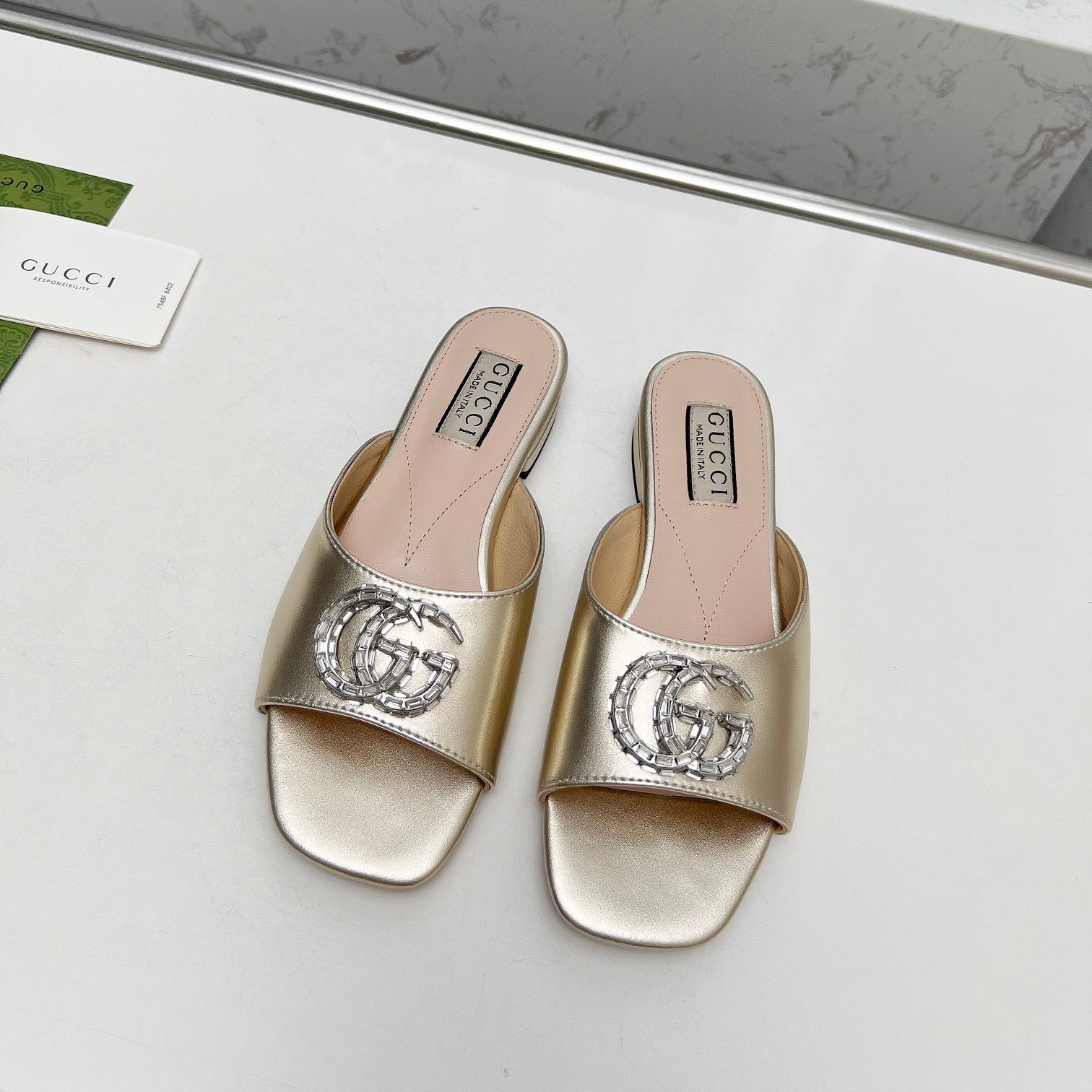 Crystal G Flat Slippers mysite