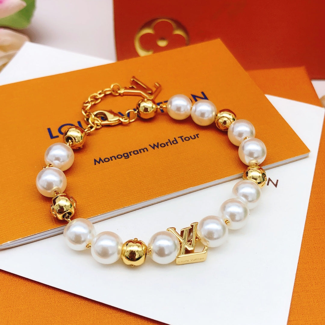 Pearl Metal Ball Bracelet mysite