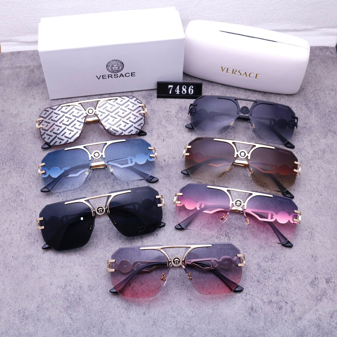 Stylish Medusa Rimless Sunglasses 7486 mysite
