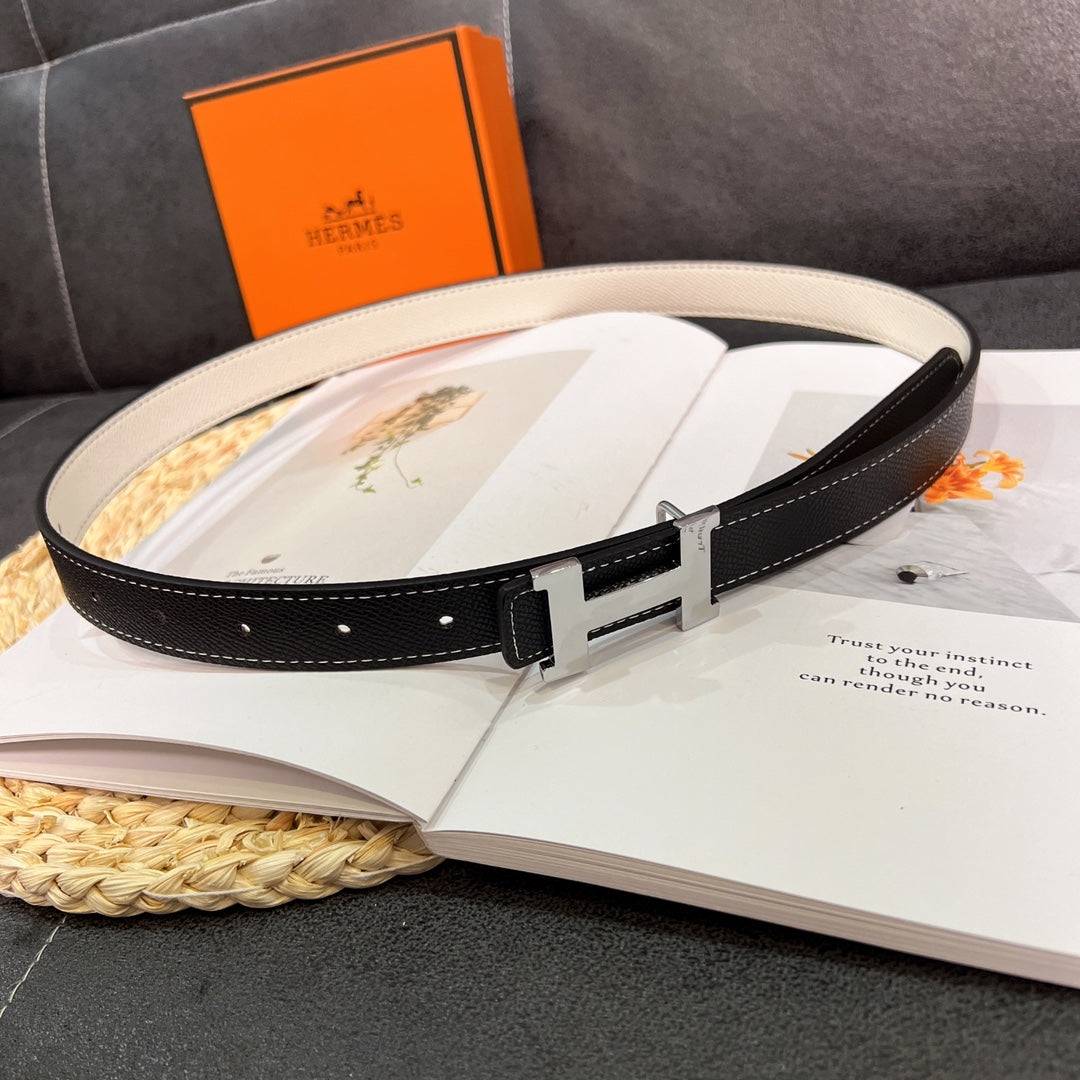 Double Sided Leather Women's Belt mysite