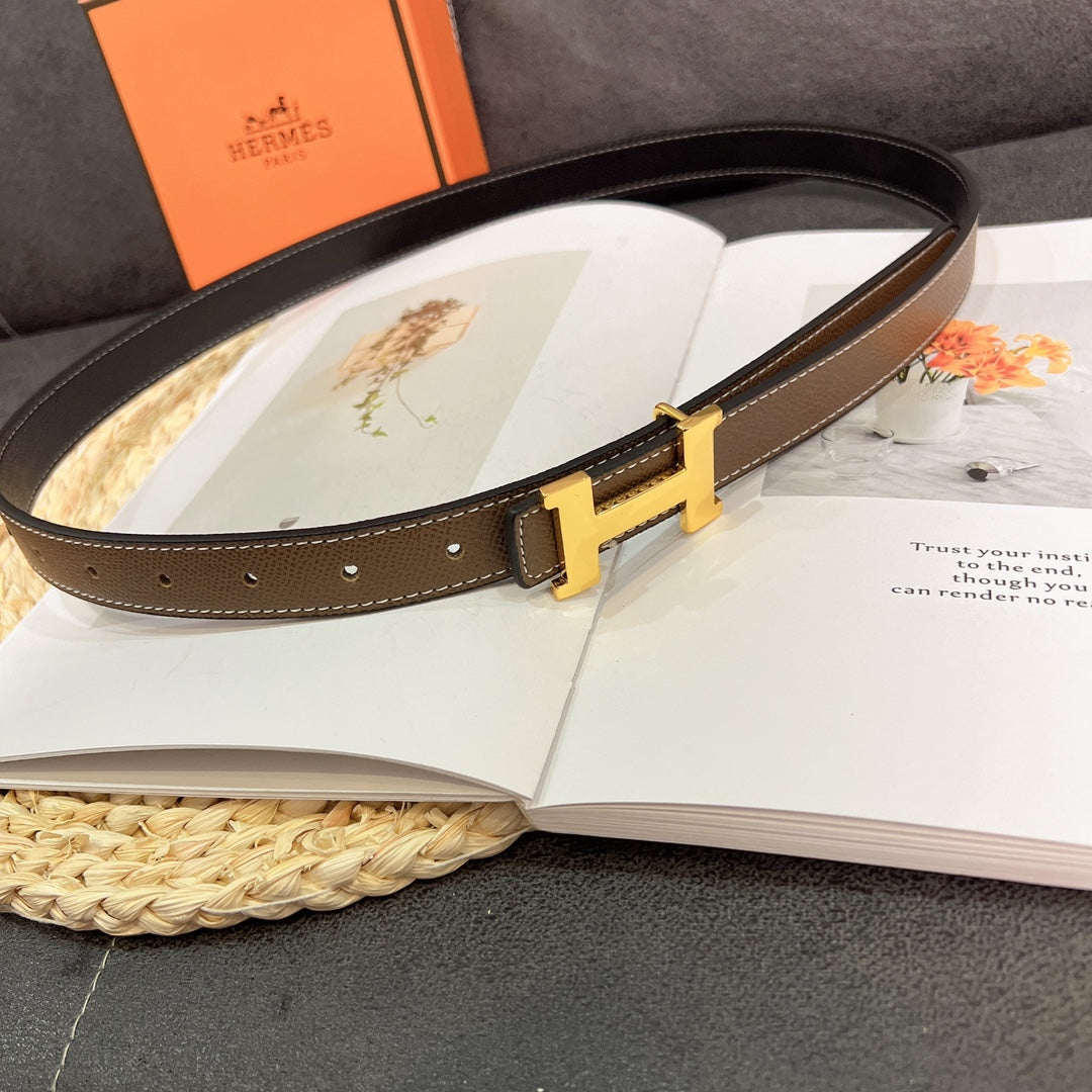 Double Sided Leather Women's Belt mysite