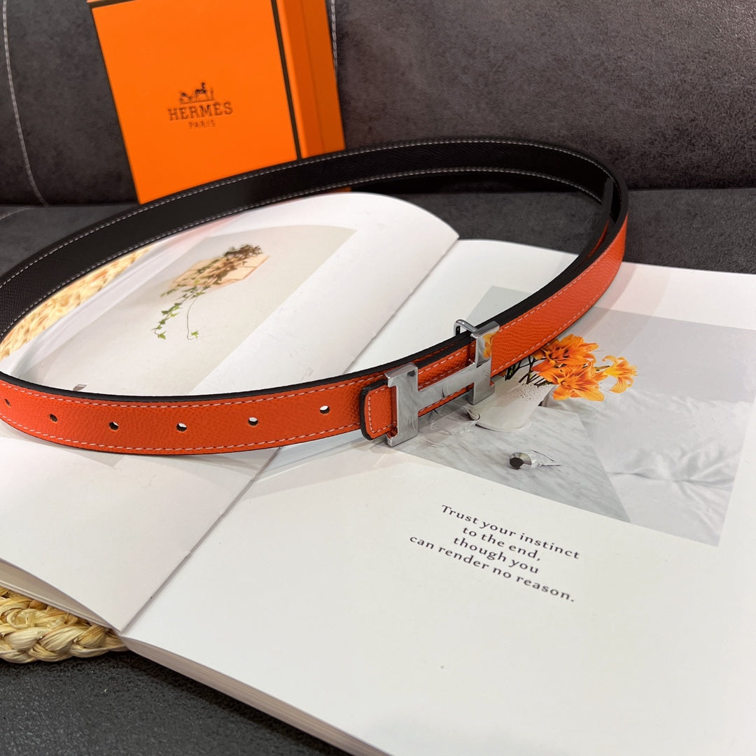 Double Sided Leather Women's Belt mysite
