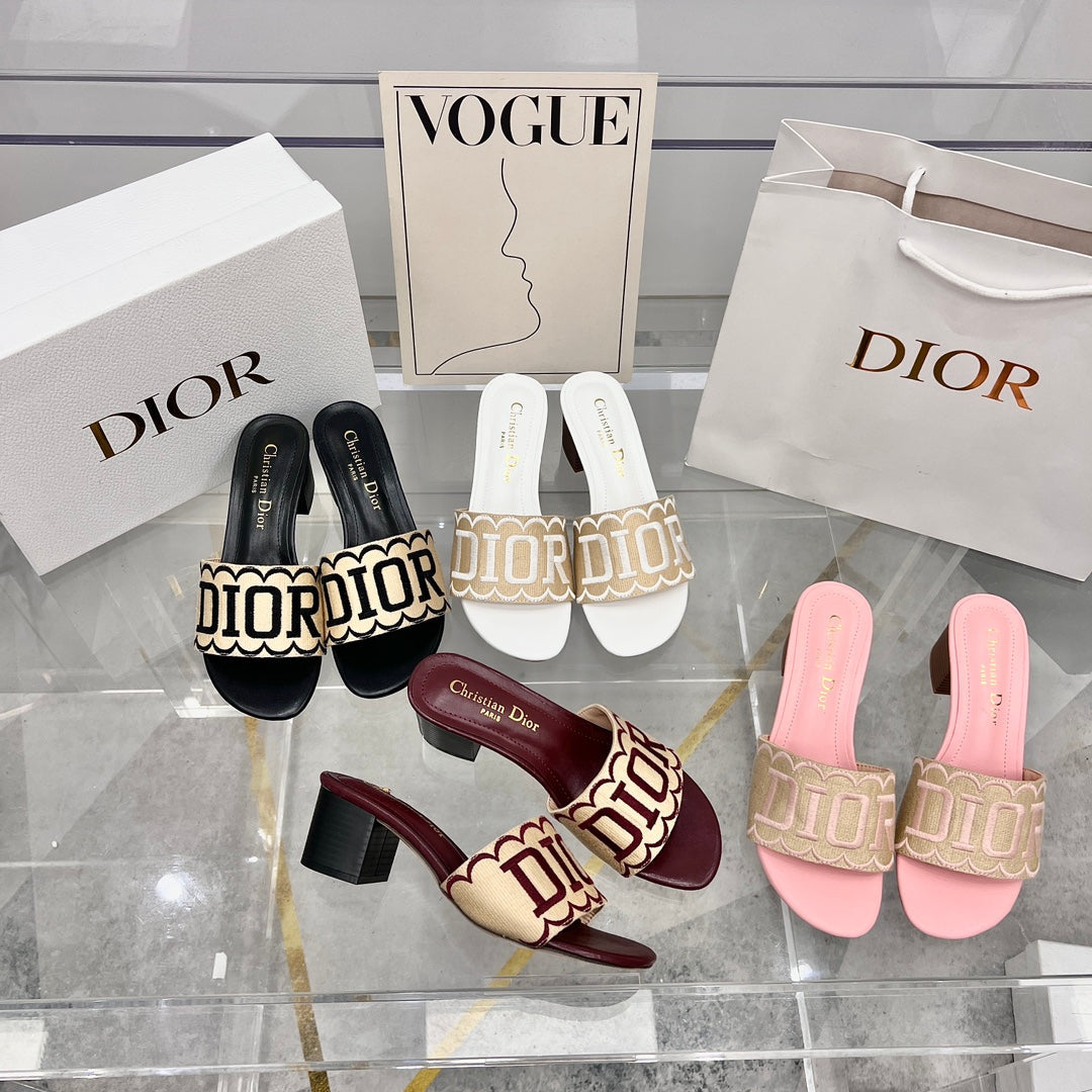 Straw Embroidery Heeled Sandals mysite