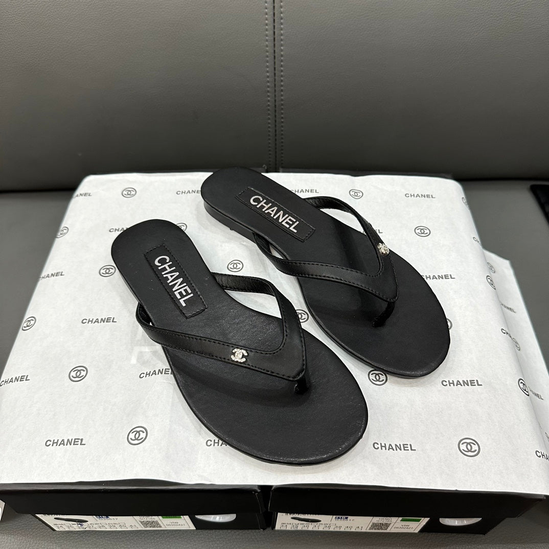 Rhinestone Logo Flip Flops mysite