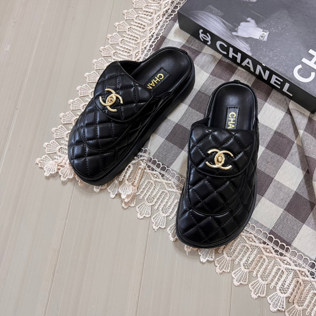 Buckle Thick Sole Half Slipper mysite
