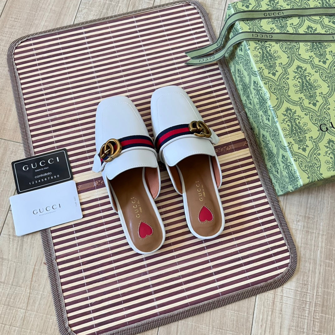 Retro Leather Half-Covered Loafers mysite