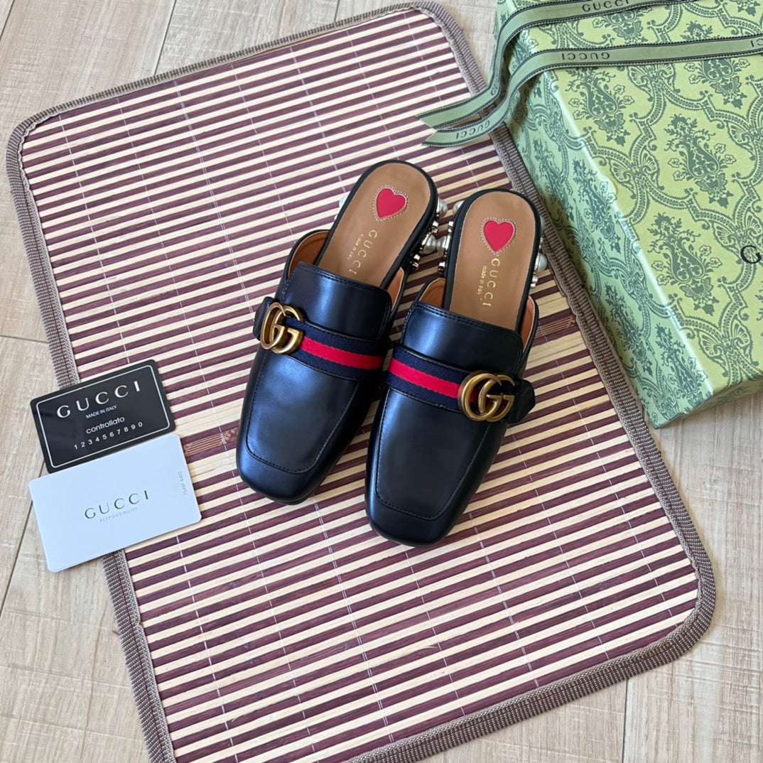 Retro Leather Half-Covered Loafers mysite