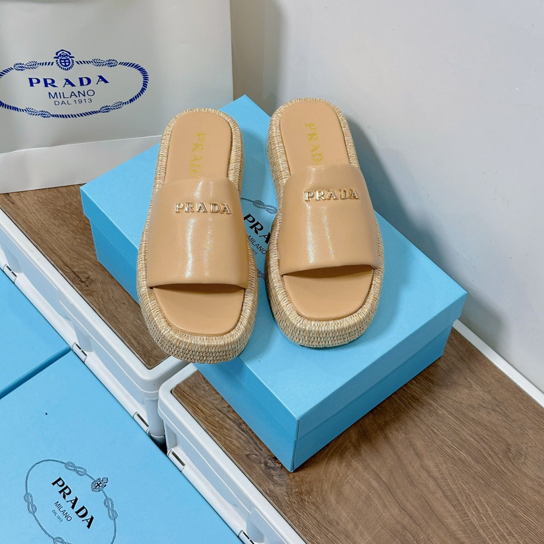 Woven Bottom Platform Sandals mysite