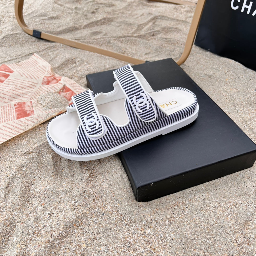 6 Colors Velcro Flat Sandals mysite
