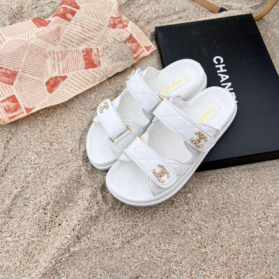 6 Colors Velcro Flat Sandals mysite