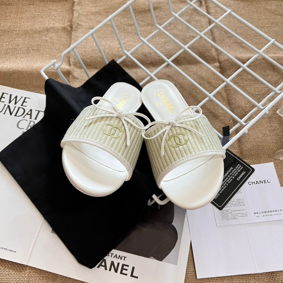 Sweet Bow Flat Slippers mysite