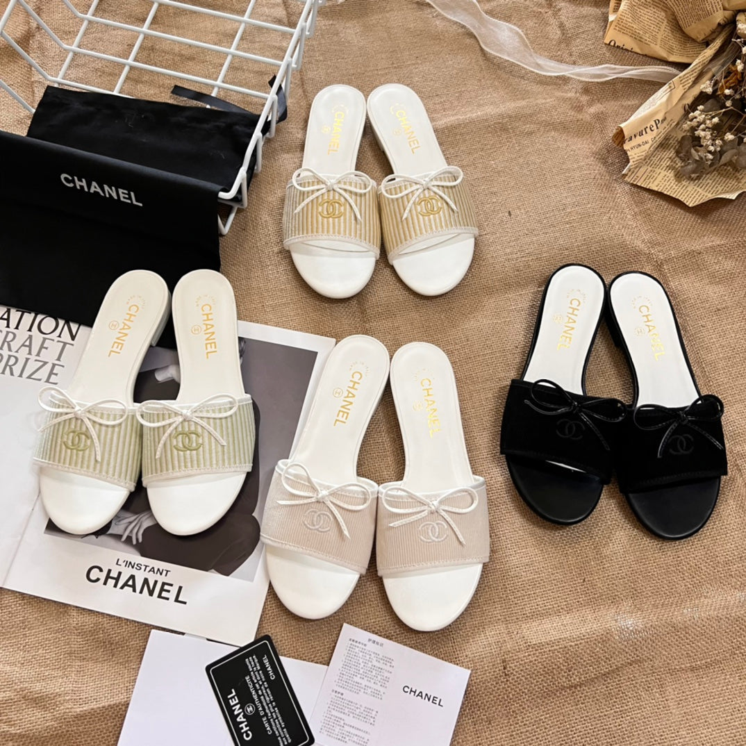 Sweet Bow Flat Slippers mysite