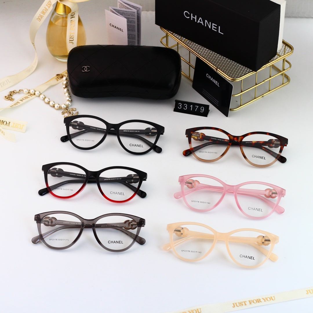 Cat-Eye Diamond Metal Logo Glasses mysite