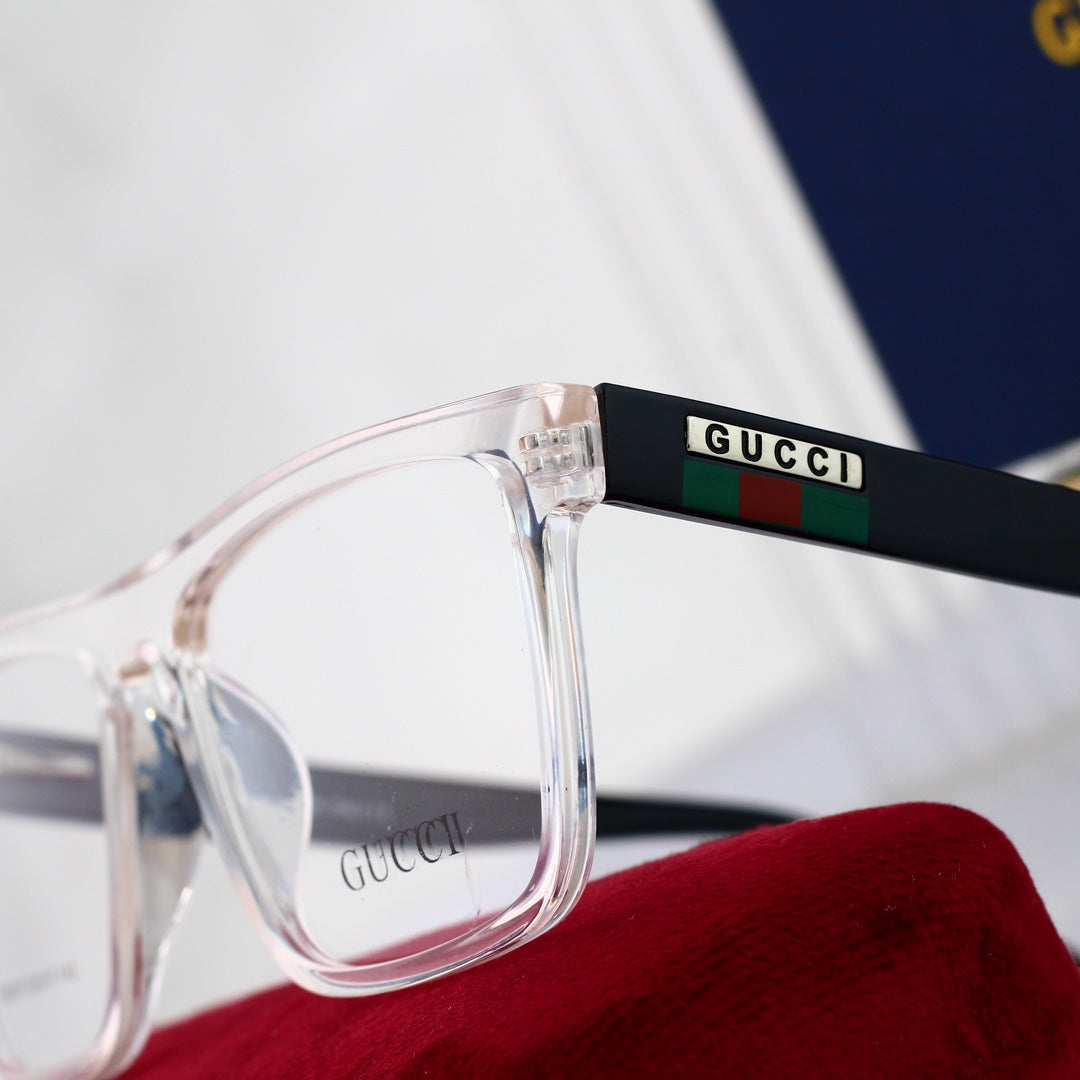 Unisex Fashionable Striped Rim Glasses mysite