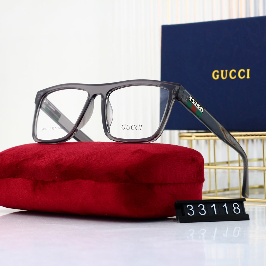 Unisex Fashionable Striped Rim Glasses mysite