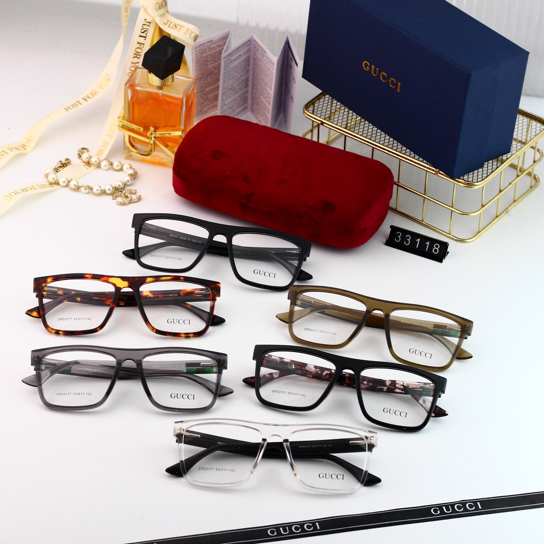 Unisex Fashionable Striped Rim Glasses mysite