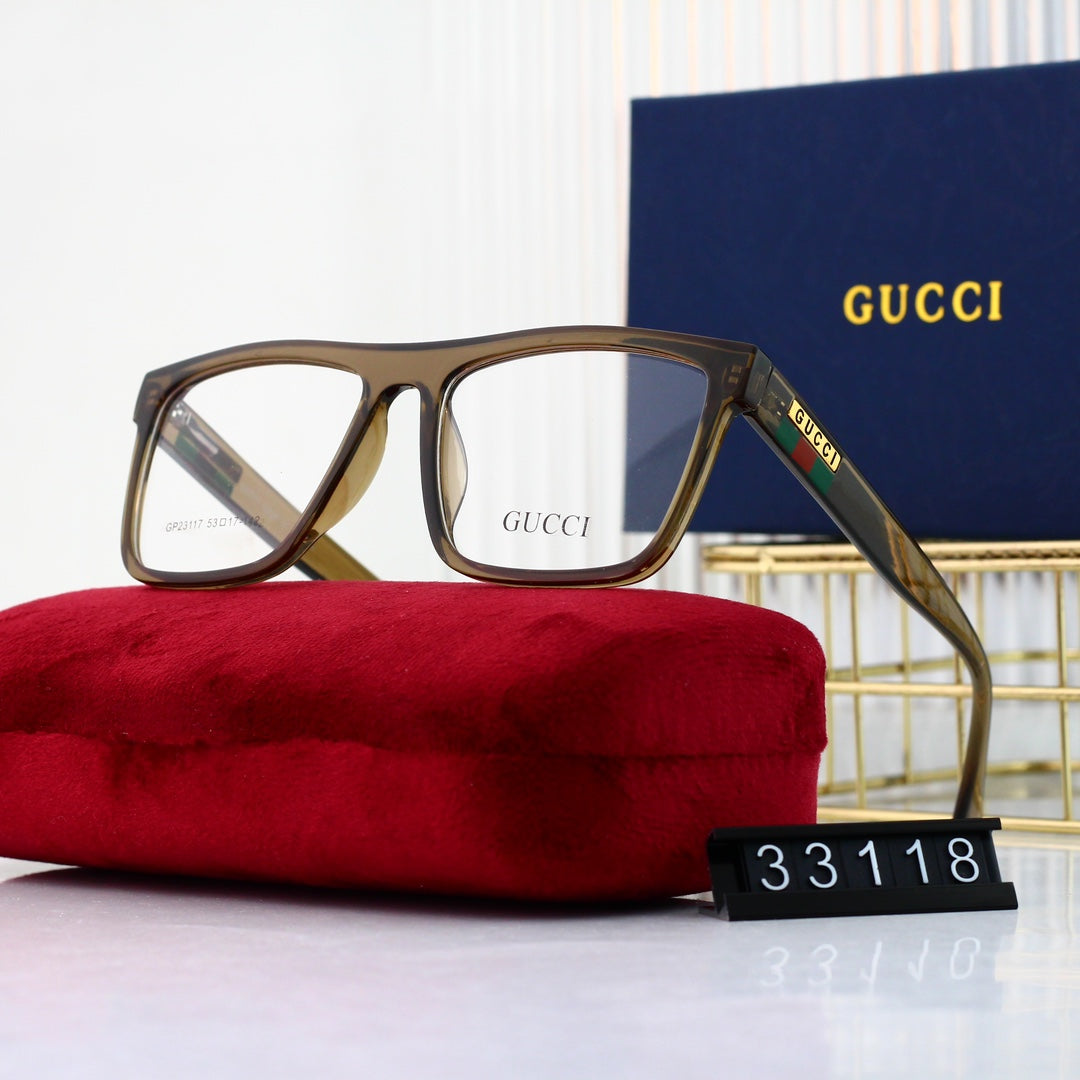 Unisex Fashionable Striped Rim Glasses mysite