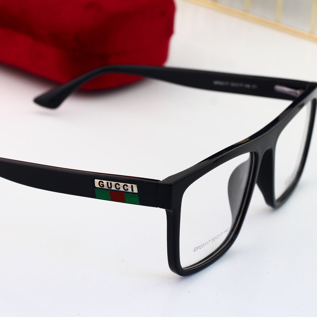 Unisex Fashionable Striped Rim Glasses mysite
